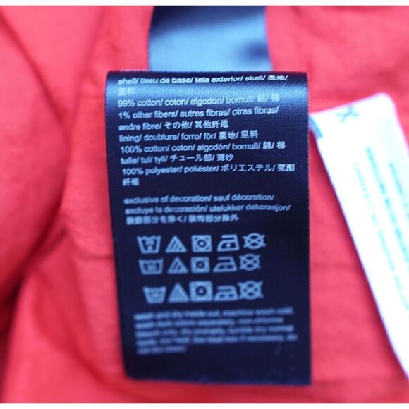 Tommy Hilfiger Girls Red Blue Striped Tulle Dress - Picture 6 of 6